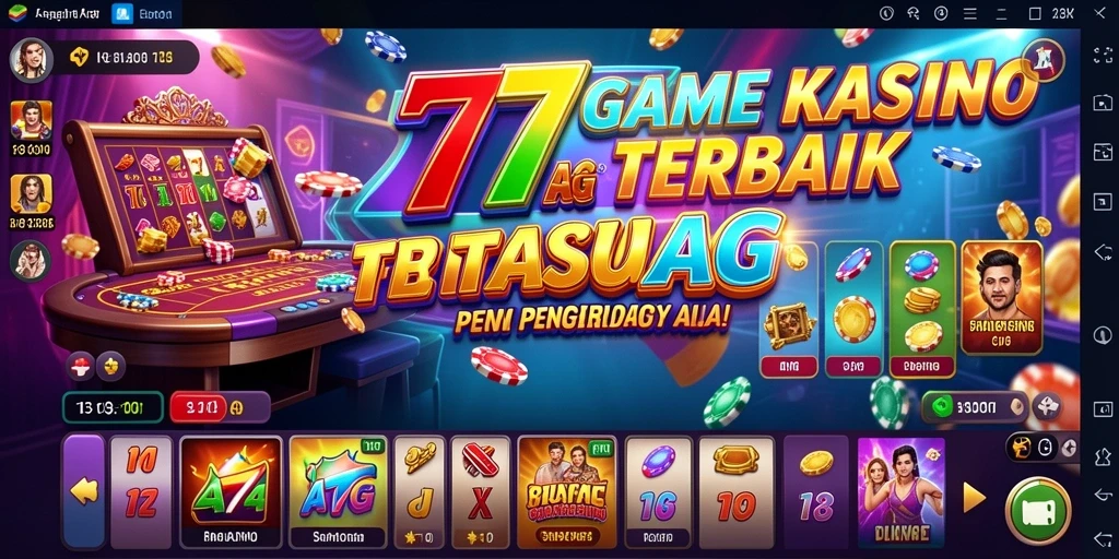 Screenshot gameplay 777AG dengan grafis yang menawan dan suasana Kasino.