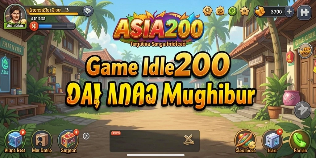 Tampilan gameplay ASIA200 yang menarik dengan berbagai karakter Idle.