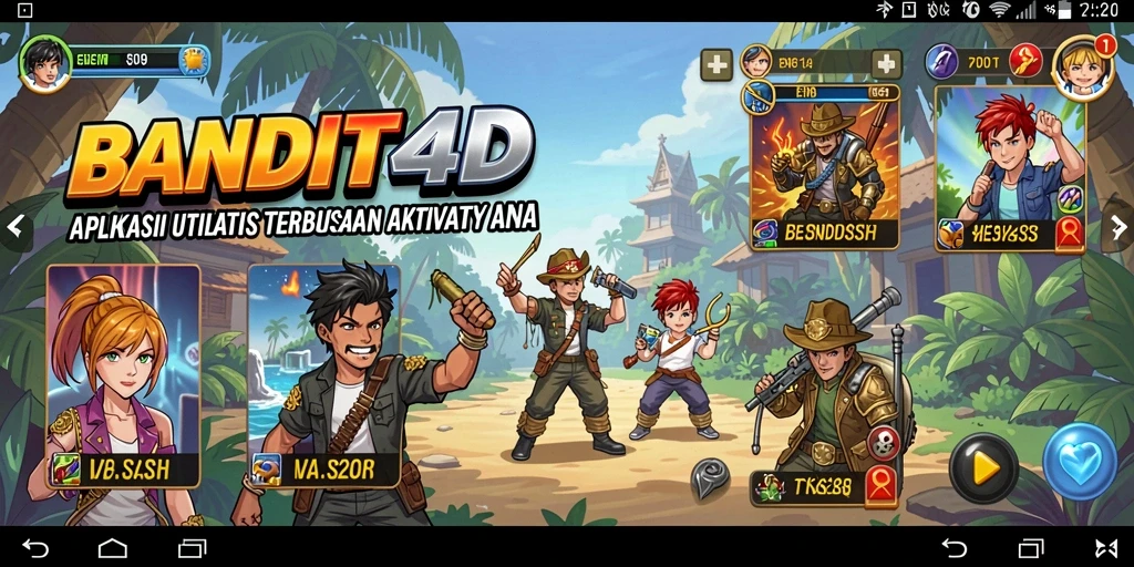 Tangkapan layar utama BANDIT4D menampilkan fitur manajemen tugas yang lengkap.
