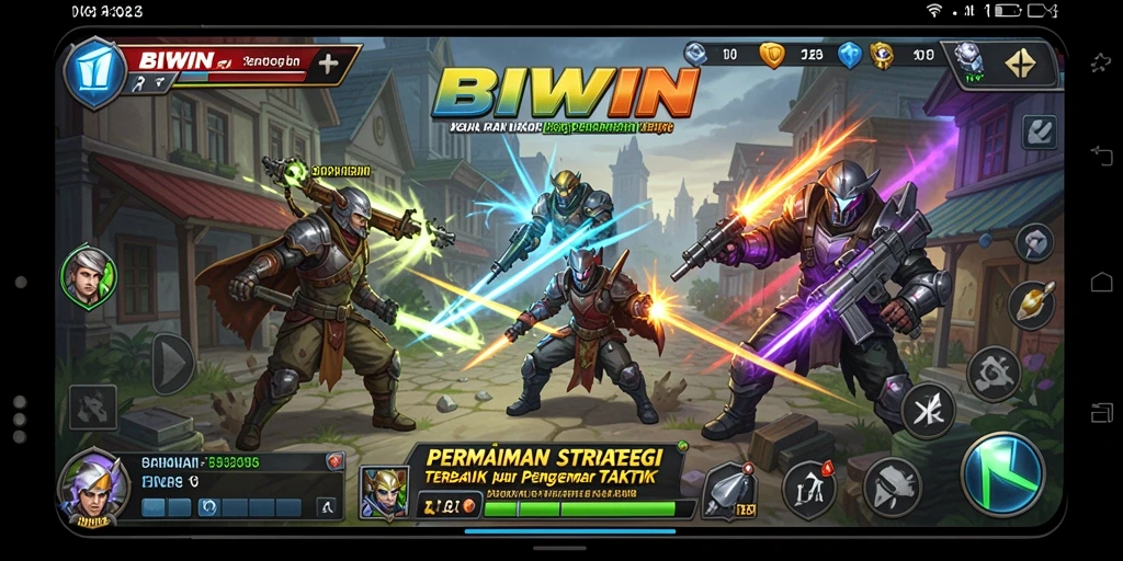 Tampilan gameplay <strong>BIWIN</strong> yang menegangkan dengan berbagai strategi.