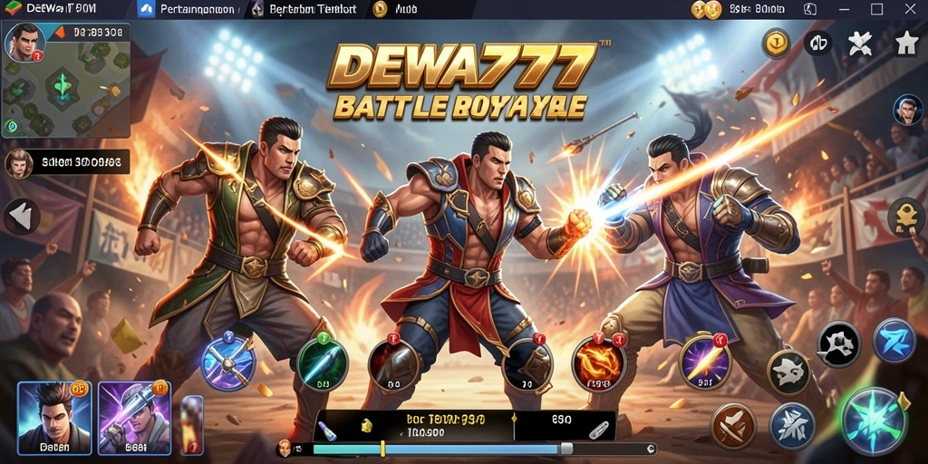 Tampilan menyeramkan di arena DEWA777 saat pertarungan berlangsung.