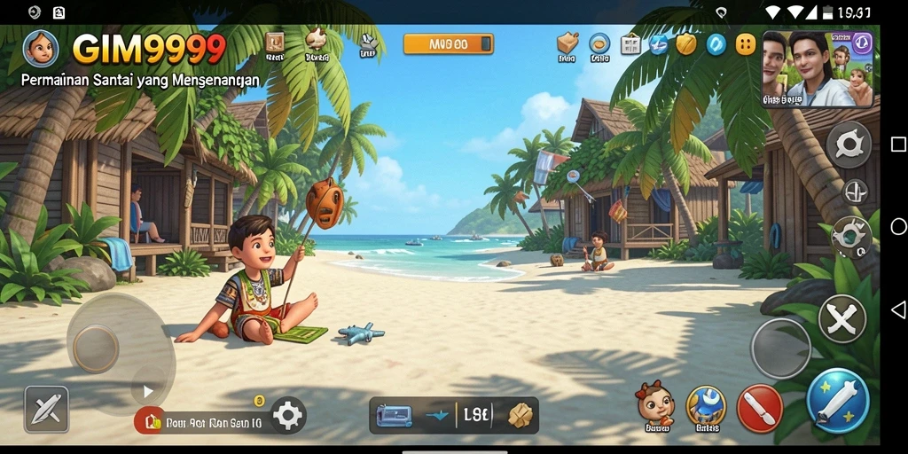 Tampilan gameplay GIM999 yang seru dan penuh warna.