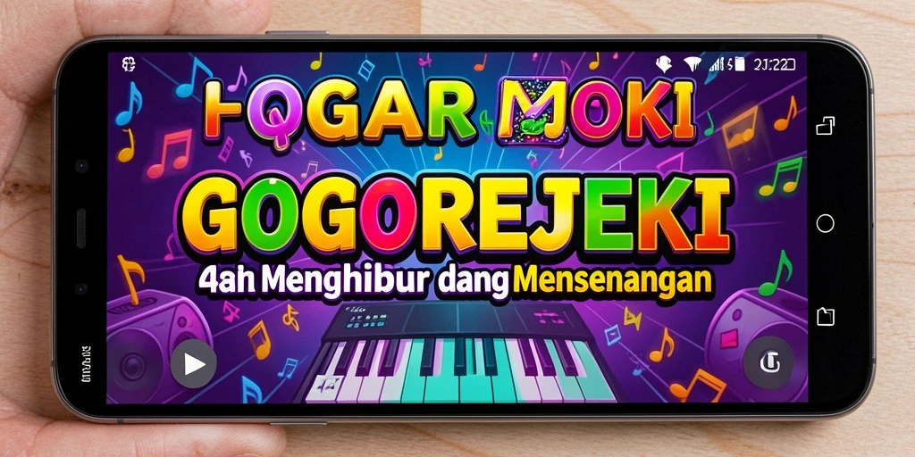 Screenshot GOGOREJEKI menampilkan gameplay musik yang menarik.