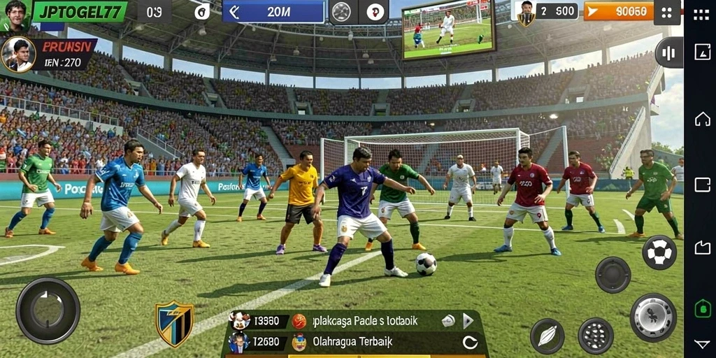 Tampilan seru dari gameplay JPTOGEL77 yang penuh aksi olahraga.