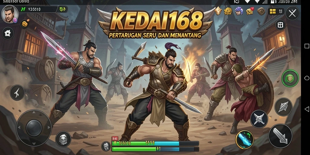 Tangkapan layar KEDAI168 menunjukkan aksi pertarungan yang mendebarkan.