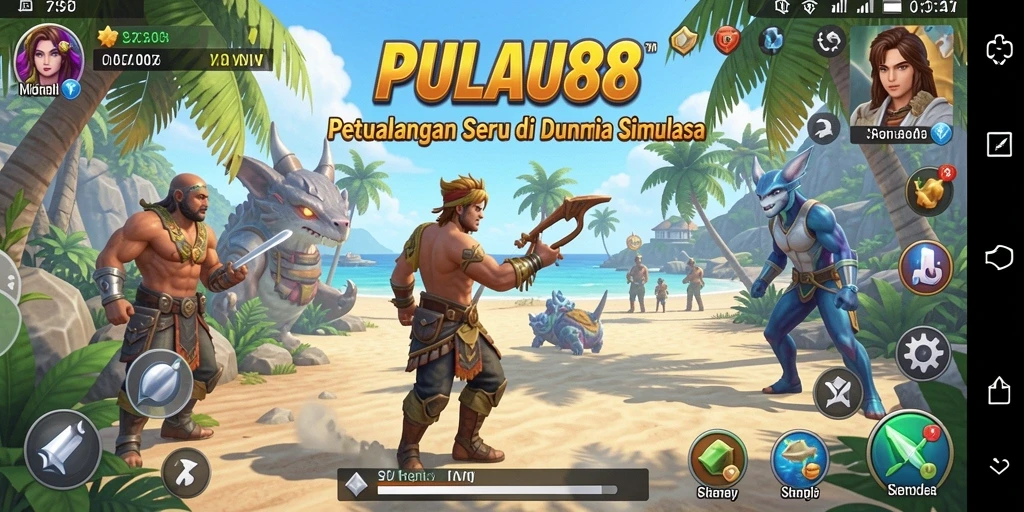 Tangkapan layar PULAU88 menunjukkan pemandangan indah pulau yang sedang dikelola.