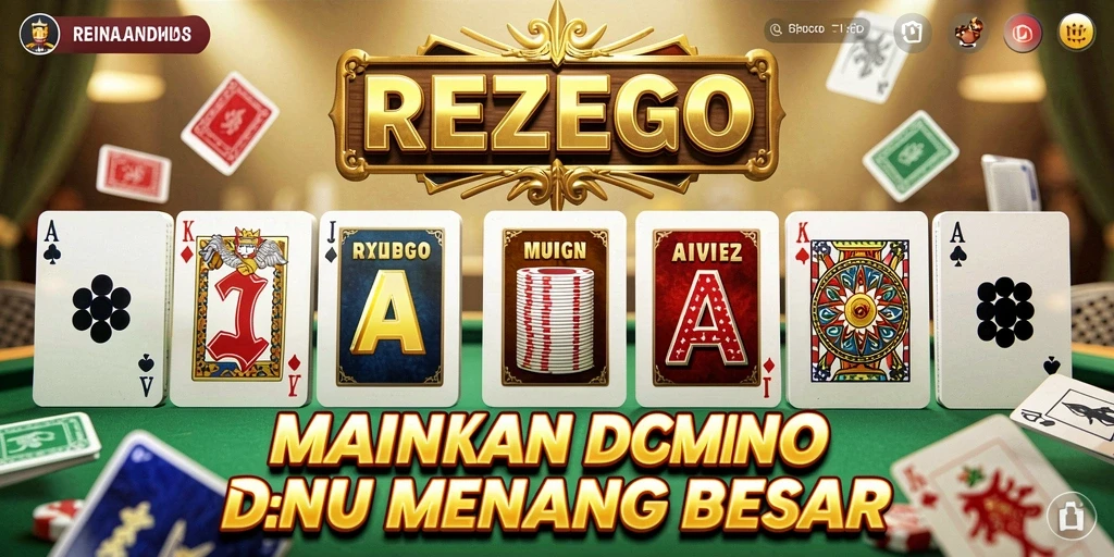 Tampilan gameplay seru dari game Domino REZEGO.
