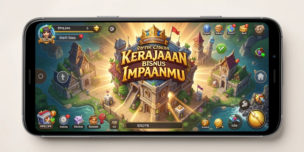 Screenshot utama RP62RP menampilkan gameplay menegangkan dalam membangun kerajaan bisnis.