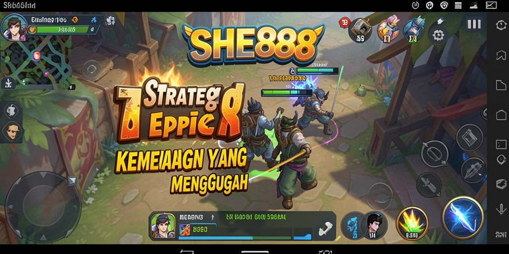 Gameplay SHE888 menampilkan strategi yang mendalam dan pertempuran yang seru.
