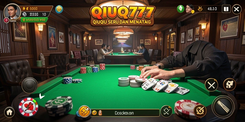 Tampilan gameplay QiuQiu yang seru di SOBAT777.