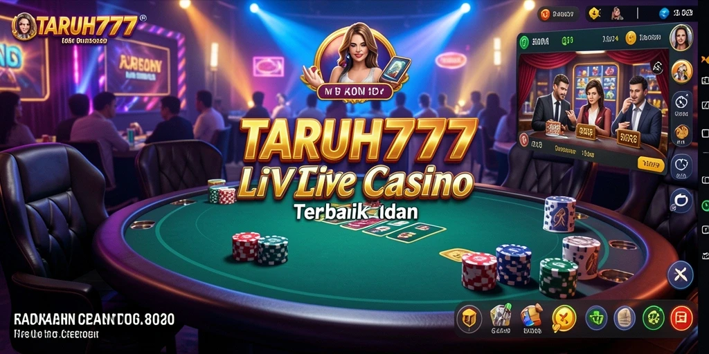 Tampilan seru gameplay Live Casino dari TARUH777.
