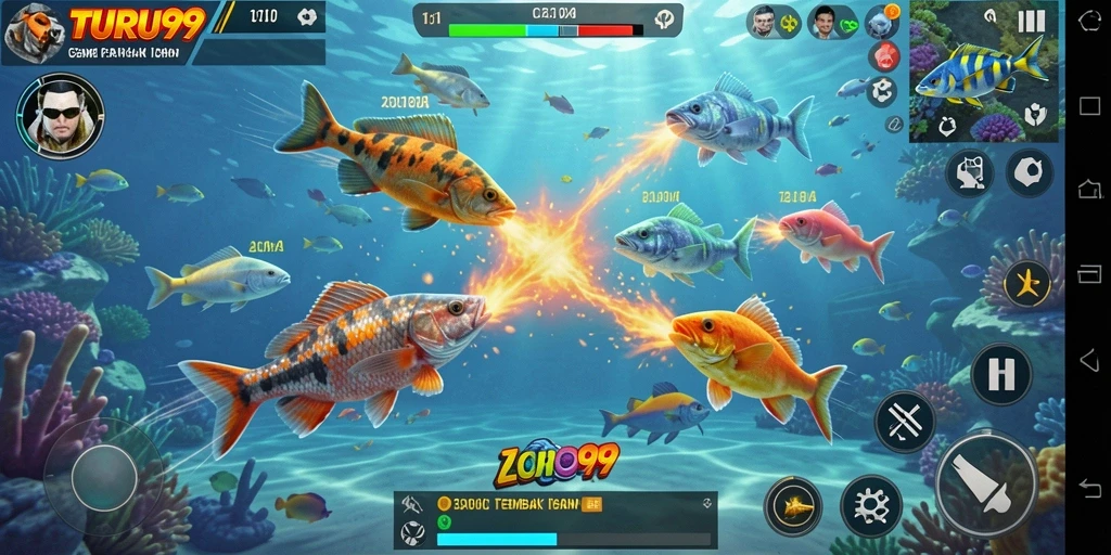Tampilan gameplay TURU99 yang menegangkan dan seru.