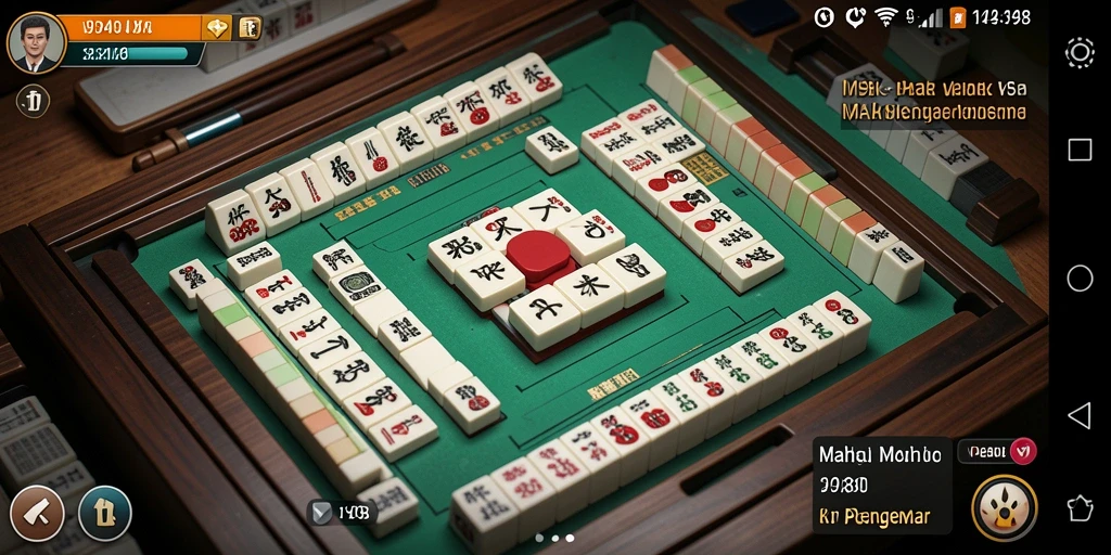 Tangkapan layar gameplay Mahjong V98 yang menampilkan aksi seru.
