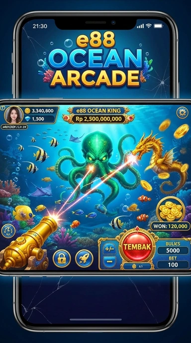 Interface pengguna yang sederhana di aplikasi e88.